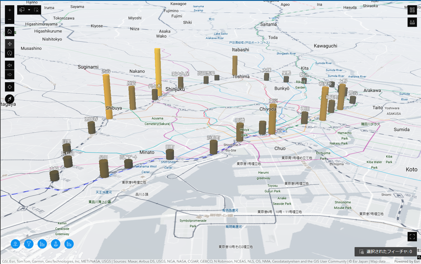 駅の利用実績可視化